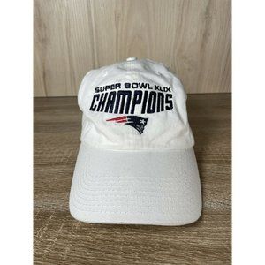 New England Patriots Super Bowl Champions XLIX White '47 Brand Adjustable Hat